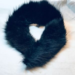 Vintage Black Fur Collar
